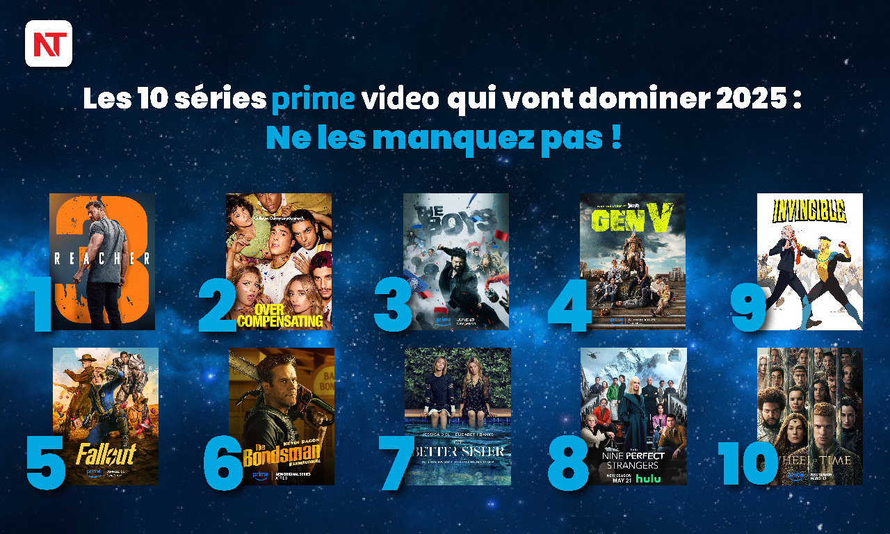 Top 10 séries Prime Video à suivre en 2025